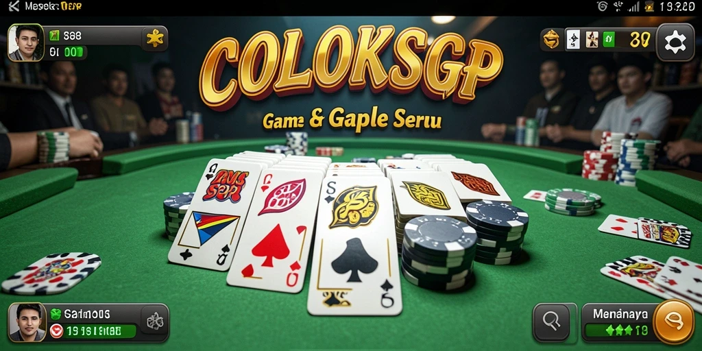 Tampilan gameplay seru dari COLOKSGP dengan teman-teman.
