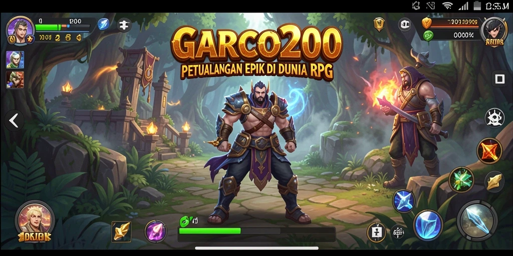 Gameplay menarik di GARCO200 dengan karakter yang kuat dan misi menantang.