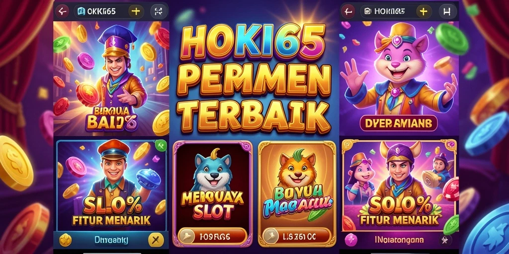 Screenshot gameplay HOKI65 menampilkan serunya permainan slot yang beragam.