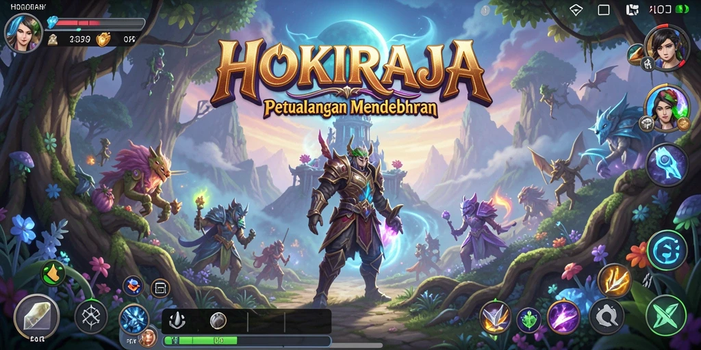 Screenshot gameplay HOKIRAJA menampilkan karakter beraksi di dunia petualangan menarik.