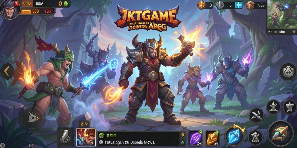 Tampilan gameplay JKTGAME yang mendebarkan dalam pertempuran epik.