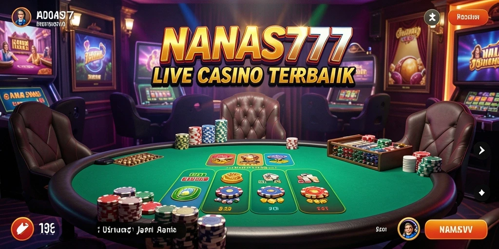 Tampilan menarik dari gameplay Live Casino di NANAS777.