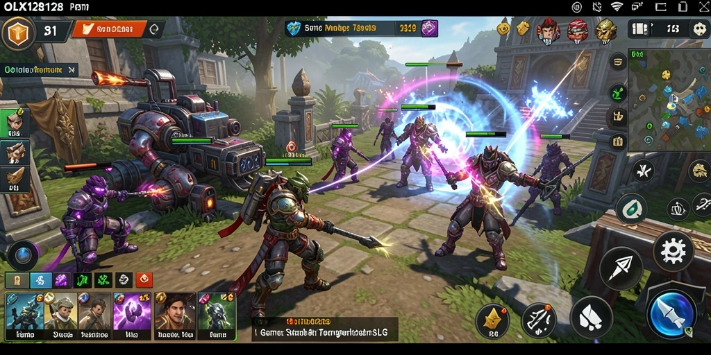 Tampilan gameplay OLX128 yang menegangkan dan strategis.