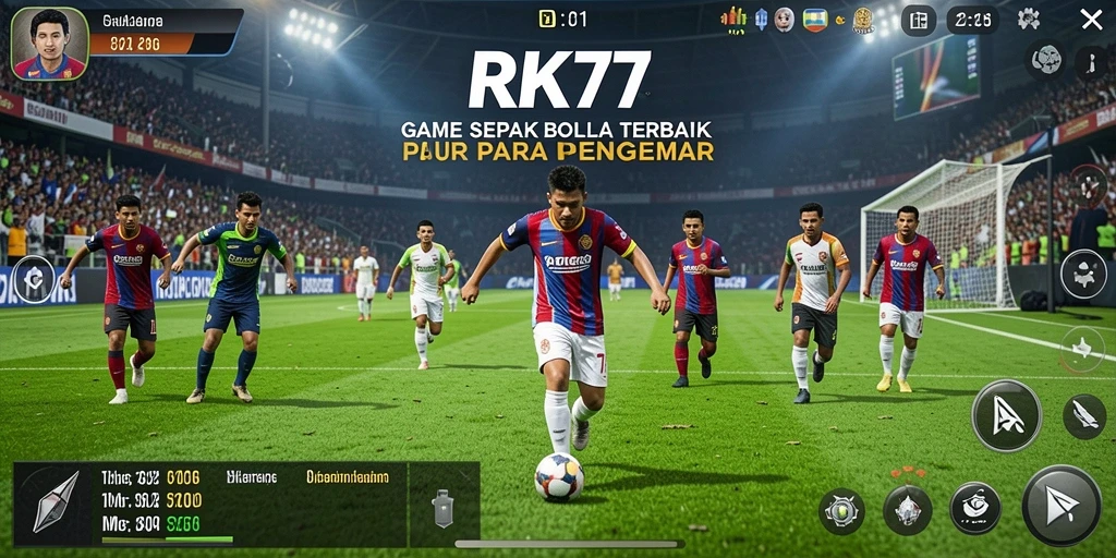 Gameplay RK77 yang mendebarkan dengan fokus pada sepak bola.