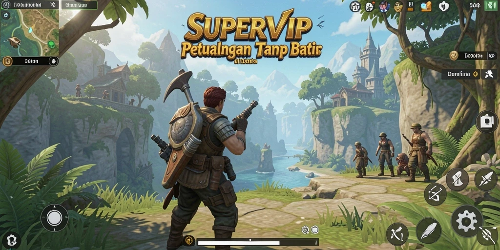 Grafis menakjubkan dari gameplay Open World di SUPERVIP.
