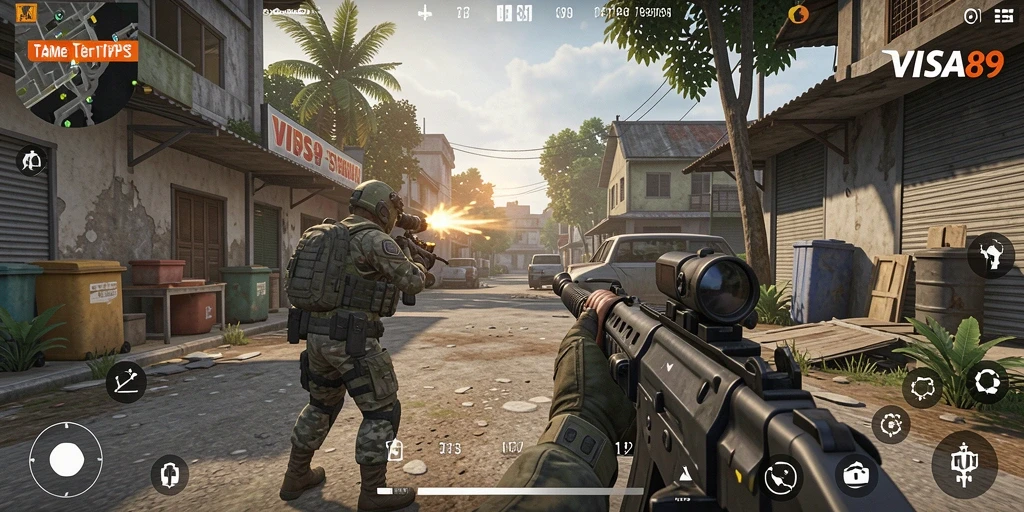 Tampilan gameplay <strong>VISA89</strong> yang memukau dengan aksi mendebarkan.